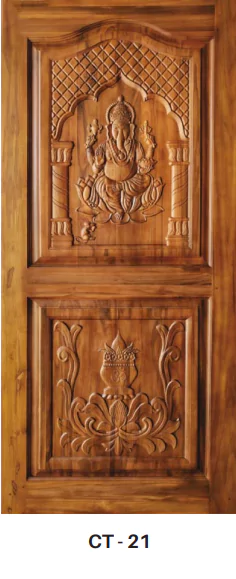 Ganesha teak wood doors