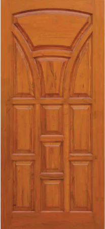 V-Shape design - Teak wood doors